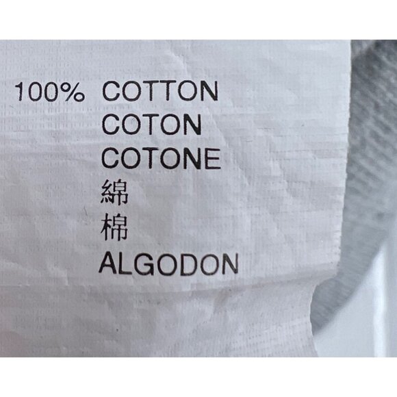 Gap Gray V-Neck Sweater With Orange & White Stripe 100% Cotton Size L - Picture 5 of 6